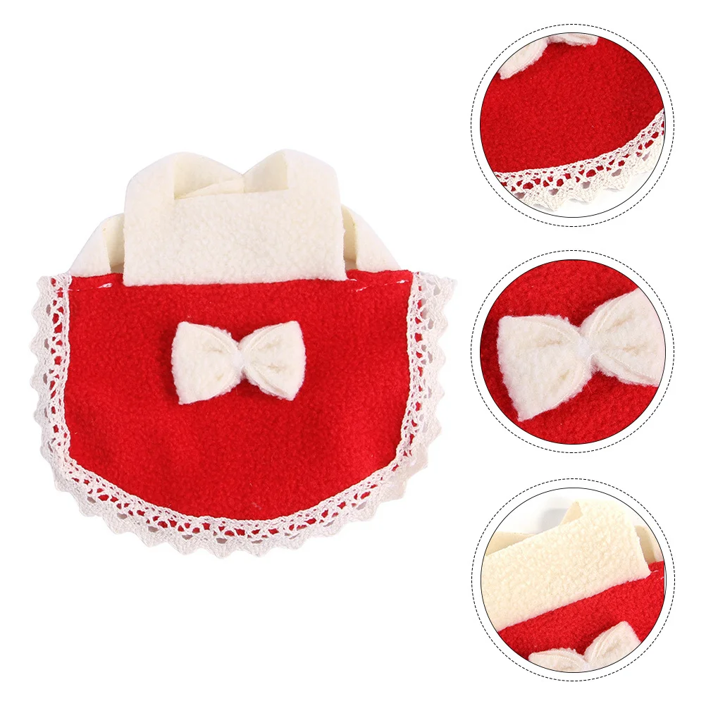 

Small Pet Hamster Vest Breathable Lightweight Clothes Bow Embellishment Easy Wear Small Animal Outfit Costume Apparel