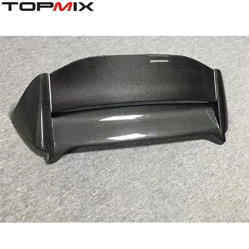 For Honda Civic Type-R EP3 (2001-2005) Mu-Style Lightweight Carbon Fiber Hatchback Roof Spoiler