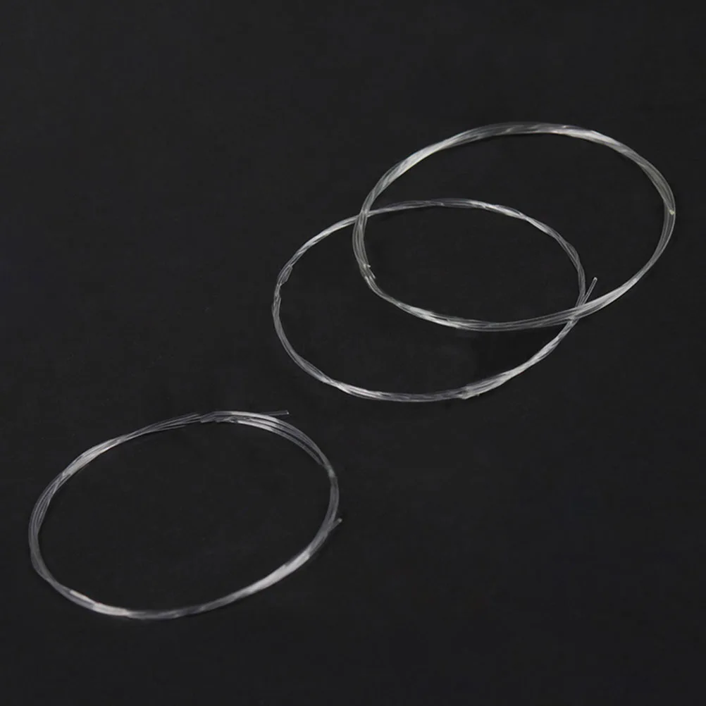 

4Pcs Nylon Ukulele Strings Durable Breakage Proof Ukulele String Set Clear Bright Sound Accessories Nylon Strings