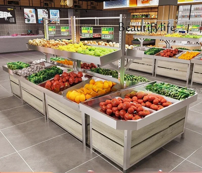 Hj Stainless Steel Fruit And Vegetable Shelves, Special Nakajima Stack Head For Supermarkets, Display Designer Models, Simple