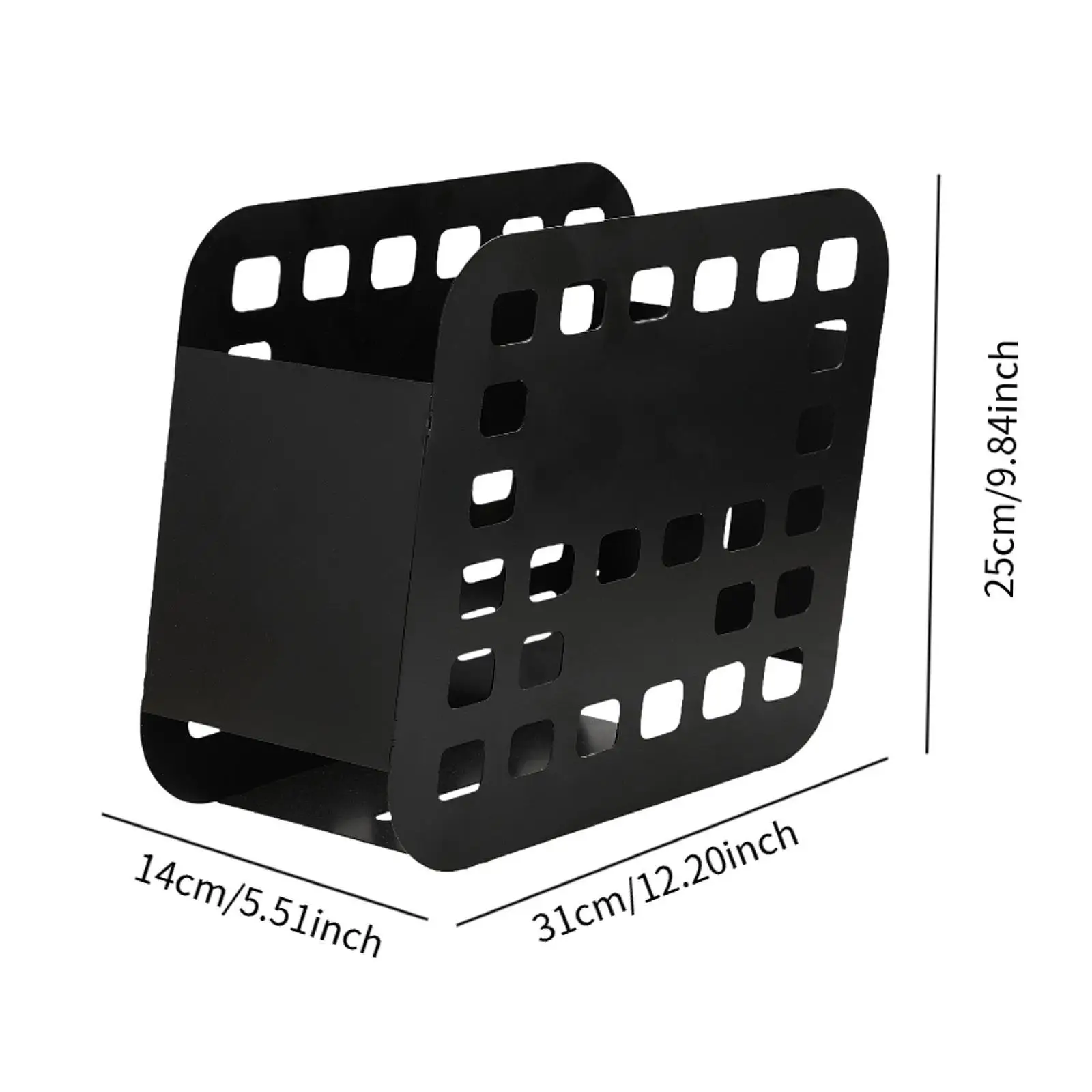 Bike Front Basket Organizer Openwork Design with Secure Mounting Heavy Duty Cargo Carrier for RX Quick Installation