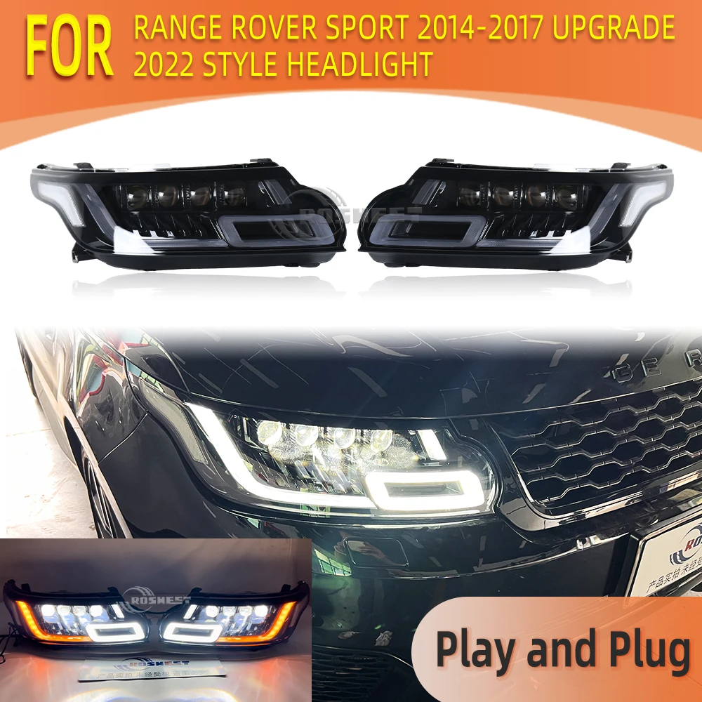 

Car Front Headlights For Land Rover Range Rover Sport L494 Front Lamp High Quality Taillight lights LED DRL Retrofit Assembly