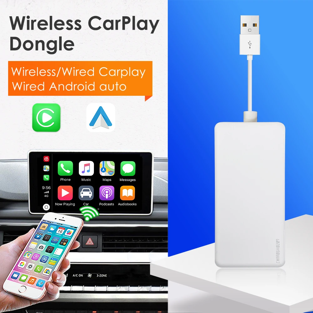 

Carlinkit Wireless CarPlay Adapter Wireless Android Auto Dongle for modify Android Screen Car Ariplay Smart Link works for Hizpo