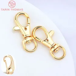 (4771)10PCS 34.5MM 25MM 24K Gold Color Zinc Alloy Necklace Bracelet Connector Clasps High Quality DIY Jewelry Making Finding