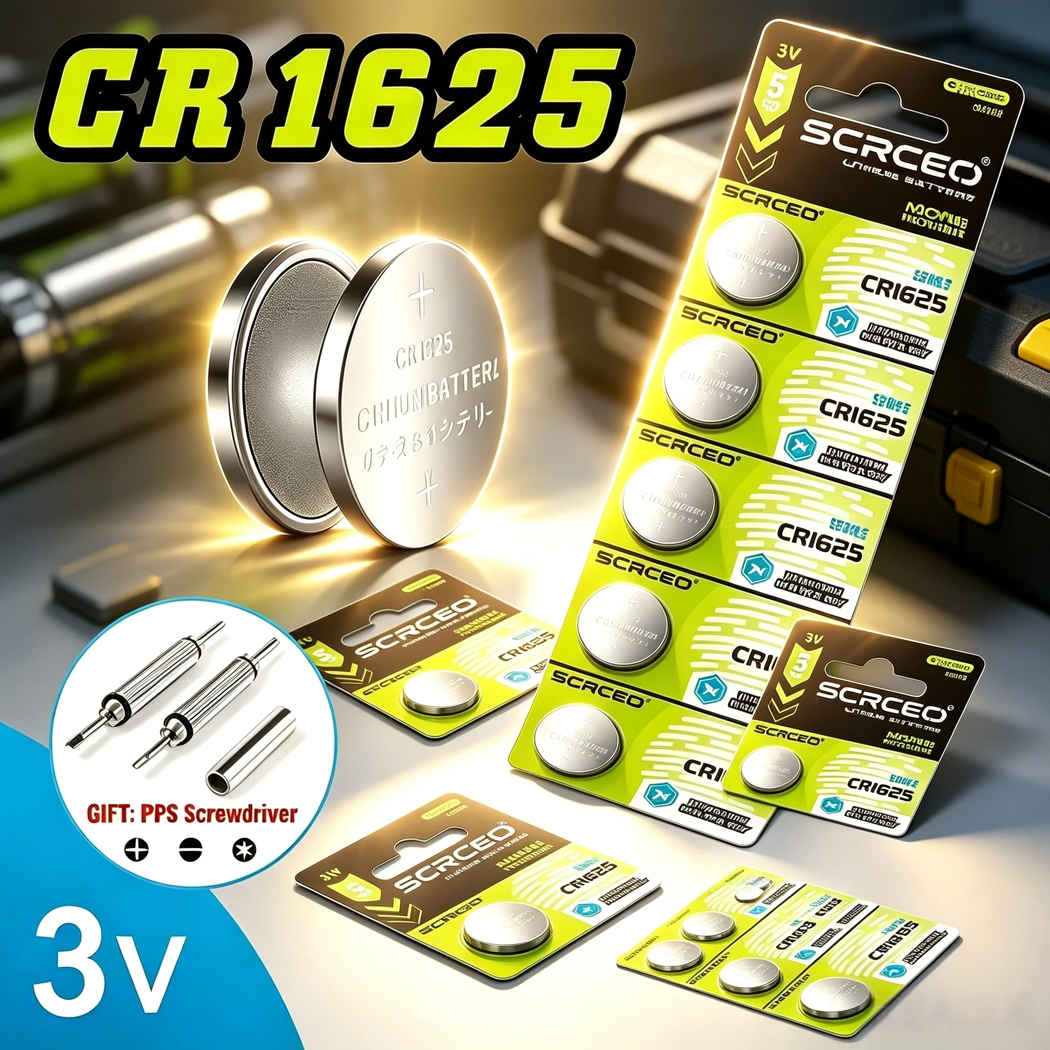 Литиевая кнопочная батарейка CR1625 DL1625 ECR1625 3В, батарейка-таблетка для часов, калькуляторов, GPCR1625 3В, литиевая батарейка-таблетка, 5-50 шт.