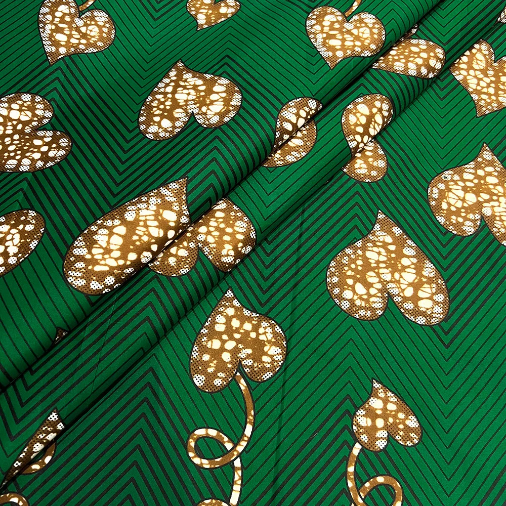 6 Yards Ankara Wax Fabric 2025 High Quality African Wax Print Fabric African Guaranteed Veritable Real Wax