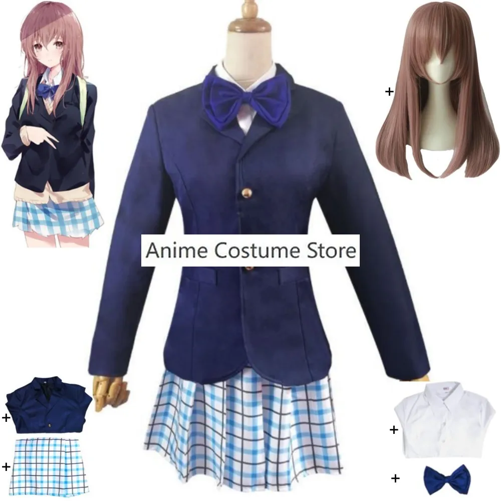 

Anime Movie A Silent Voice The Shape Of Voice Nishimiya Shouko Cosplay Costume Wig School Jk Uniform Hallowen Role Play Suit