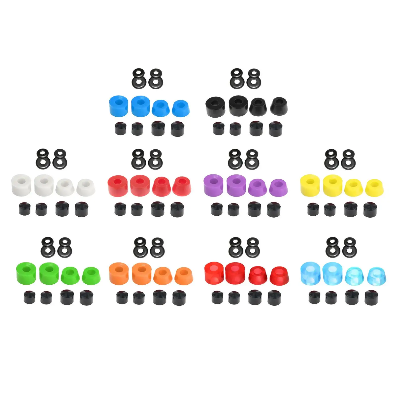 

PU Skateboard Bushing Set Double Rocker Independent Spare Parts Kit Wear