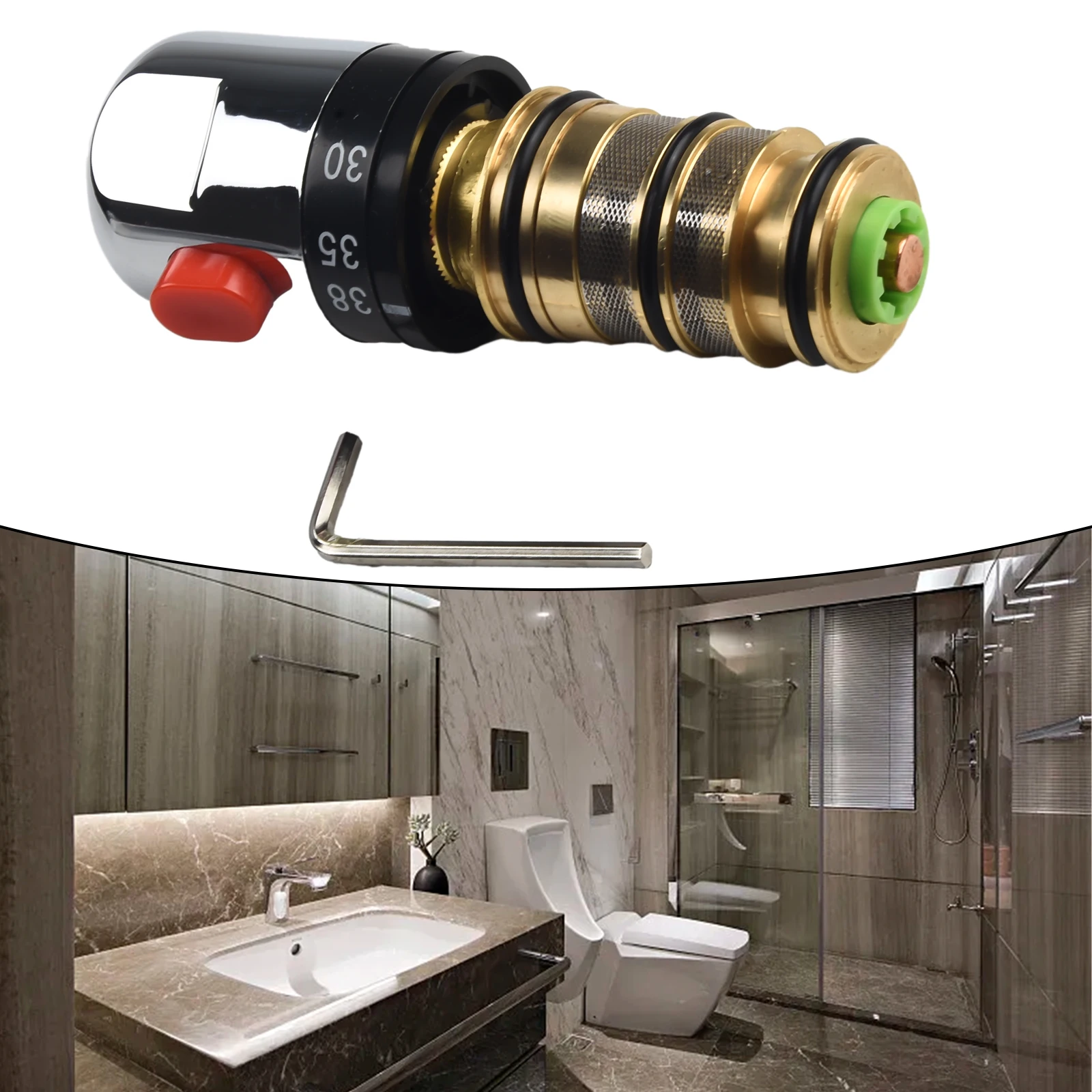Upgrade your shower system with this replacement kit suitable for most shower heads easy to install and adjust 1PCS
