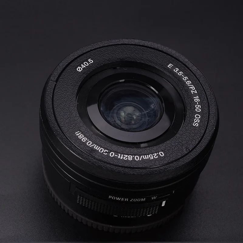 Autocollant personnalisé pour Sony E PZ 16-50mm F3.5-5.6 OSS II, autocollant d'objectif d'appareil photo pour Film d'emballage en vinyle E 16-50 1650II