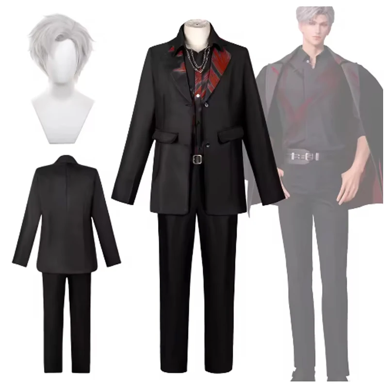 

Anime Sylus Love And Deepspace Cosplay Costume Qinche Sylus Xavier Denim jacket Deepspace Costumes Cos Outfits Custom