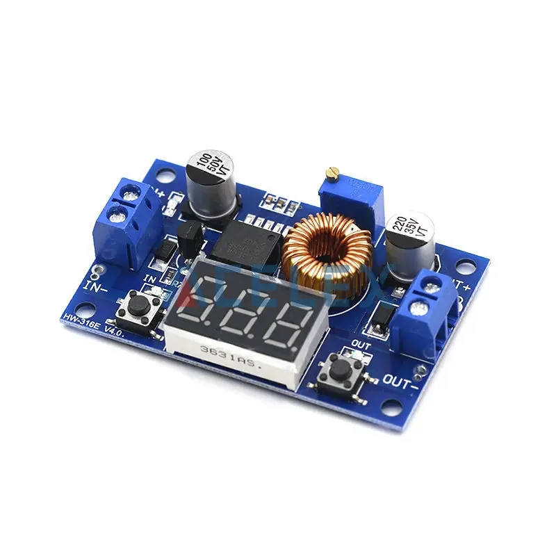 XL4015 5A High power 75W DC-DC adjustable step-down module+LED Voltmeter Power supply module