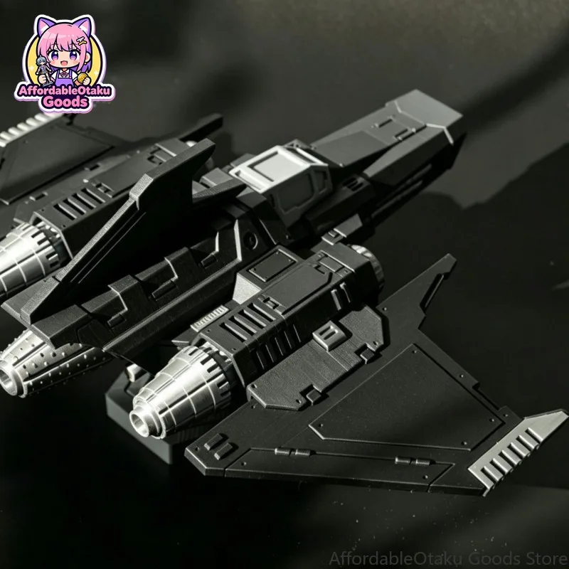 Sci-Fi Space Fighter 3D Printed Model Kit X-15 Falcon Interceptor Spaceship Model W/ Twin Engines Unpainted DIY Desktop Display
