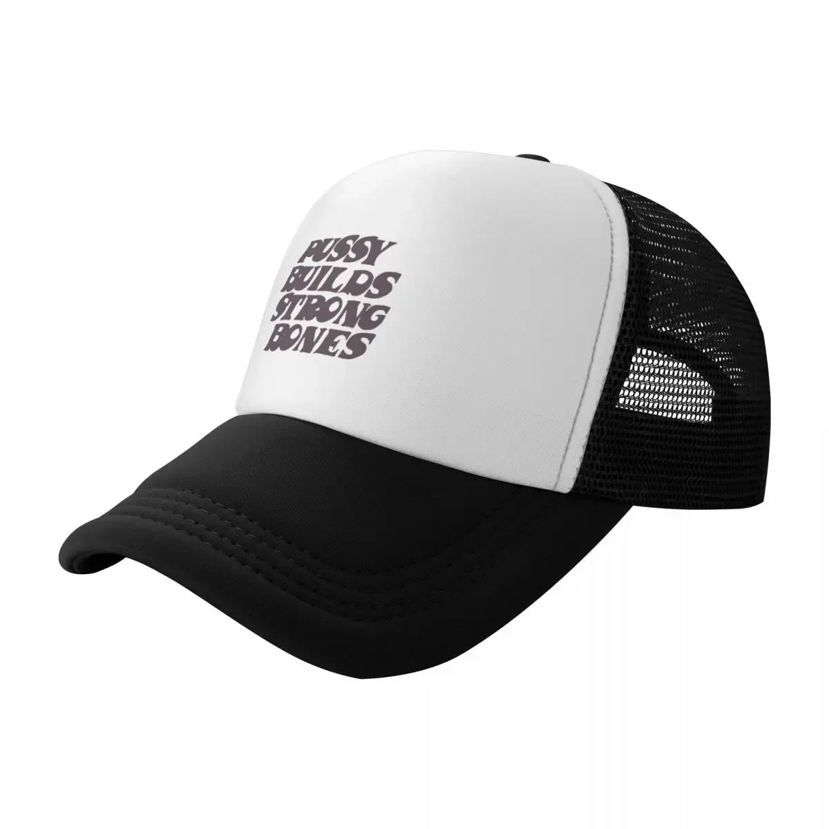 Pussy Builds Strong Bones Baseball Cap Custom Cap Anime Hat Trucker Hats For Men Women's