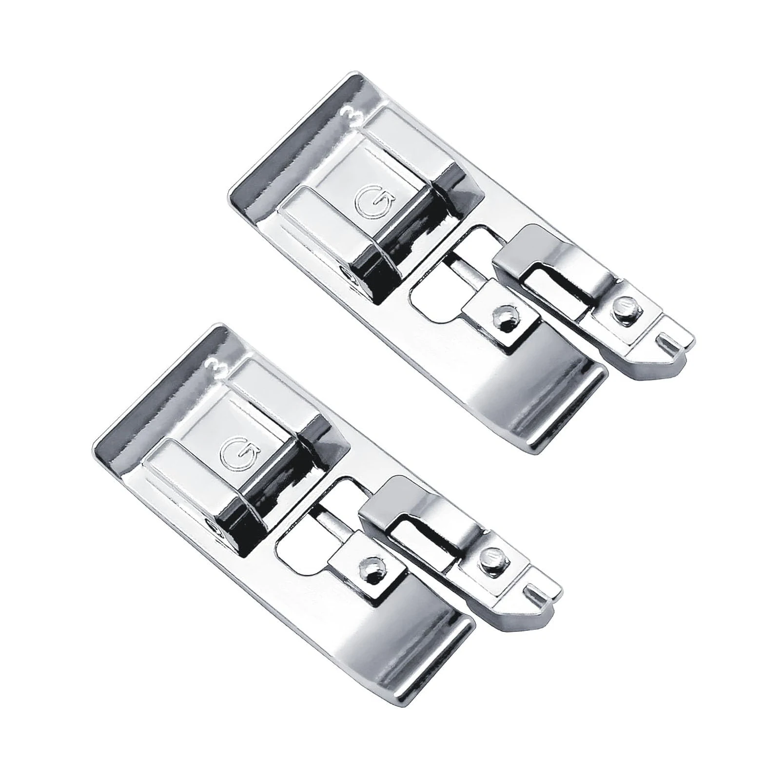 2 Stück Snap-On Overcast Nähfüße (G) XC3098051 Ersatzteil für Singer Brother Babylock Simplicity Haushaltsnähmaschinen-Zubehör