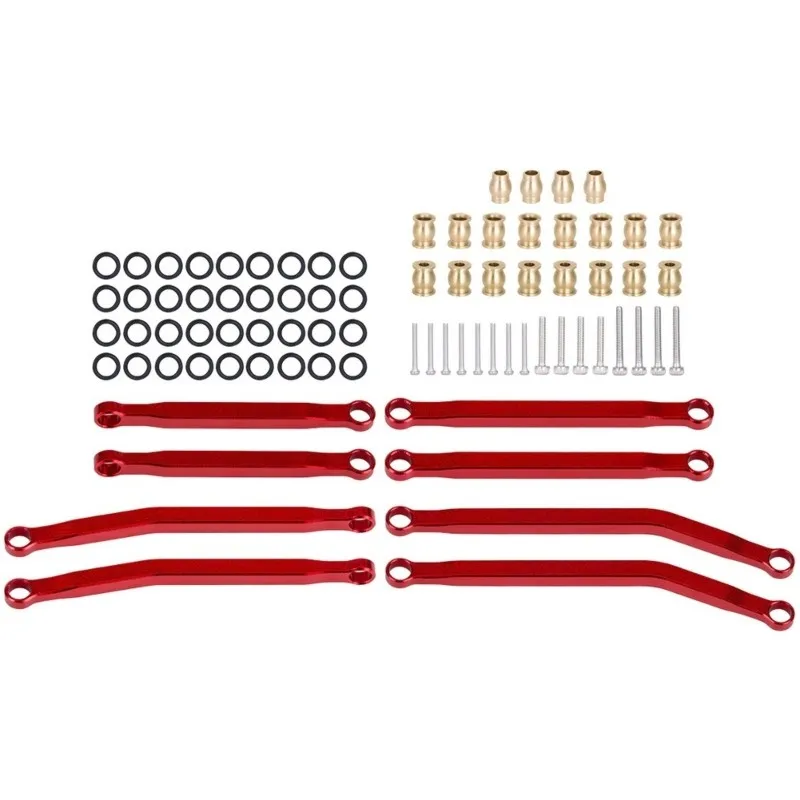 AINY-8PCS Alloy Chassis Link Rods Set For RC Car SCX30 1/10 Crawler Upgrade Parts