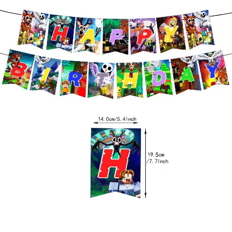 99 ليالًا في الغابة لتزيين حفلات أعياد الميلاد تحت عنوان 99 ليلةًا في لافتة الغابة، بالونات الكيك