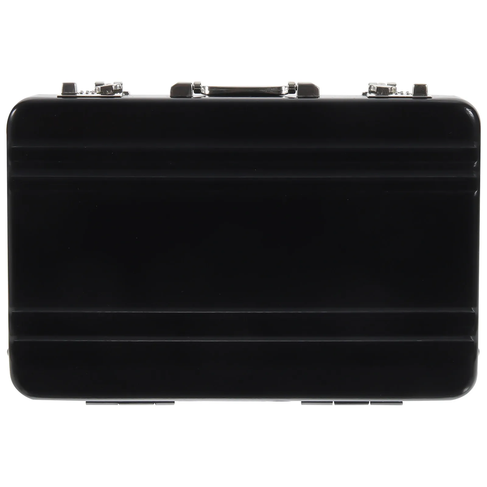 Business Card Holder Aluminum Alloy Mini Briefcase Portable Card Organizer Credit Id Money Case Office Supplies