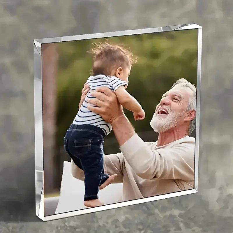 Personalized Custom Photo Text 3d Acrylic Photo Custom Ornaments For Mom And Dad Loving Family Birthday And Christmas Gifts image 5