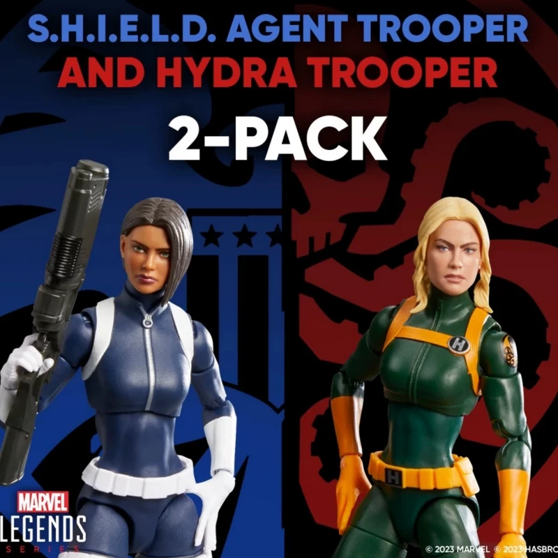 

In Spot Hasbro Ml Marvel Legends Divine Shield Bureau Female Agent Hydra Female Soldier Twin Set Birthday Gift