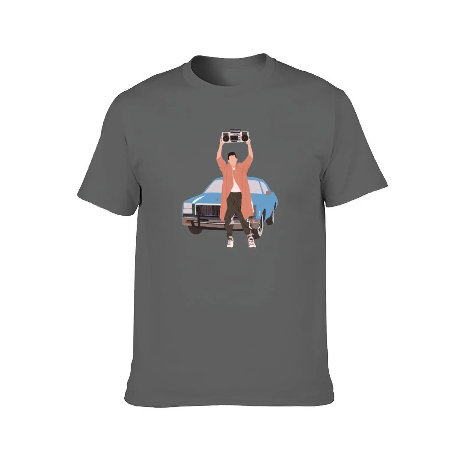 Say anything - Lloyd dobler holding his boom box T-Shirt man t shirt cotton high quality t shirts for man cotton T-Shirt