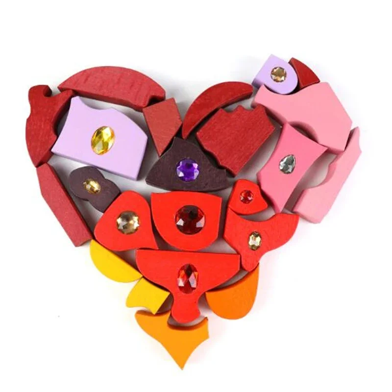 ของเล่นไม้เสริมพัฒนาการเด็กแบบประกอบสีสัน ของเล่นเด็กแบบมอนเตสซอรี่ ตัวต่อไม้รุ้งหลากสี ของเล่นไม้สร้างสรรค์ ของขวัญเพื่อการศึกษา