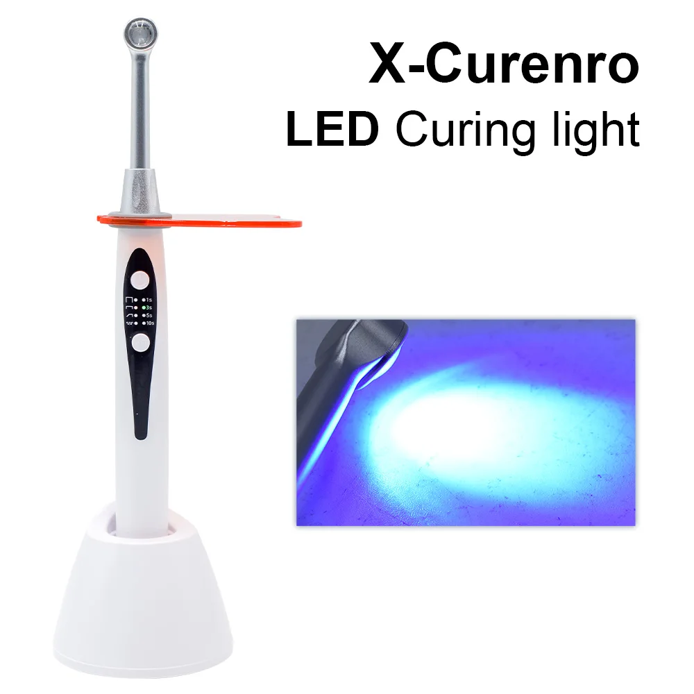 เครื่องฉายแสง LED สำหรับงานทันตกรรม คุณภาพสูง ชาร์จซ้ำได้ สี่โหมดการทำงาน ประสิทธิภาพการบ่มแสงสูง ใช้เวลาเพียงหนึ่งวินาทีสำหรับการรักษาทางทันตกรรม