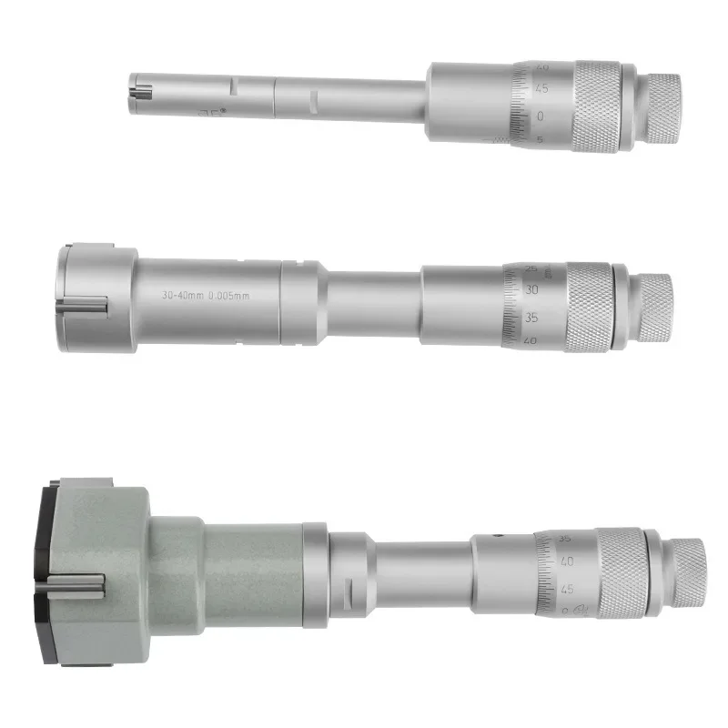 Three-Point Inside Micrometer 6–100mm – High-Precision Internal Bore Gauge for Bearings, Three-Contact Measurement,Qingliang