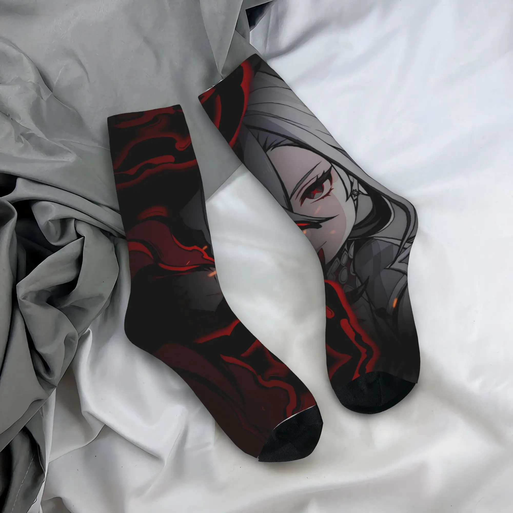 

Anime game Genshin Impact Socks Pattern Stockings Non Slip Women Men Socks Warm Soft Autumn Gothic Running Sports Socks
