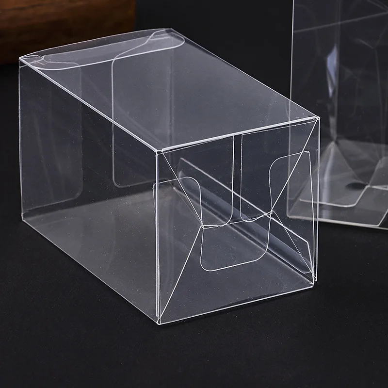 Imagem -04 - Square Clear Pvc Candy Gifts Box Favores do Casamento Chocolate Embalagem Transparente Caixas Fontes do Partido de Aniversário 50 Pcs