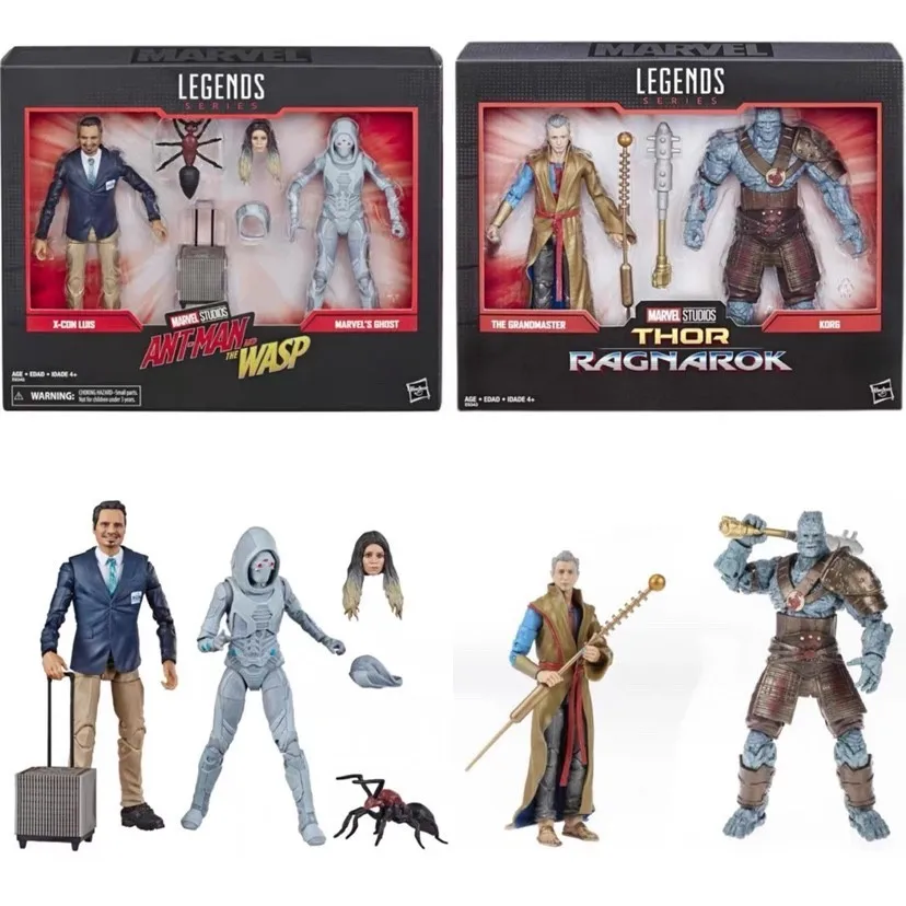 Marvel Legends Series Thor: Ragnarok 6-Scale Movie-Inspired Grandmaster & Korg Collectible Anime Figure Model Toys Kids Gift