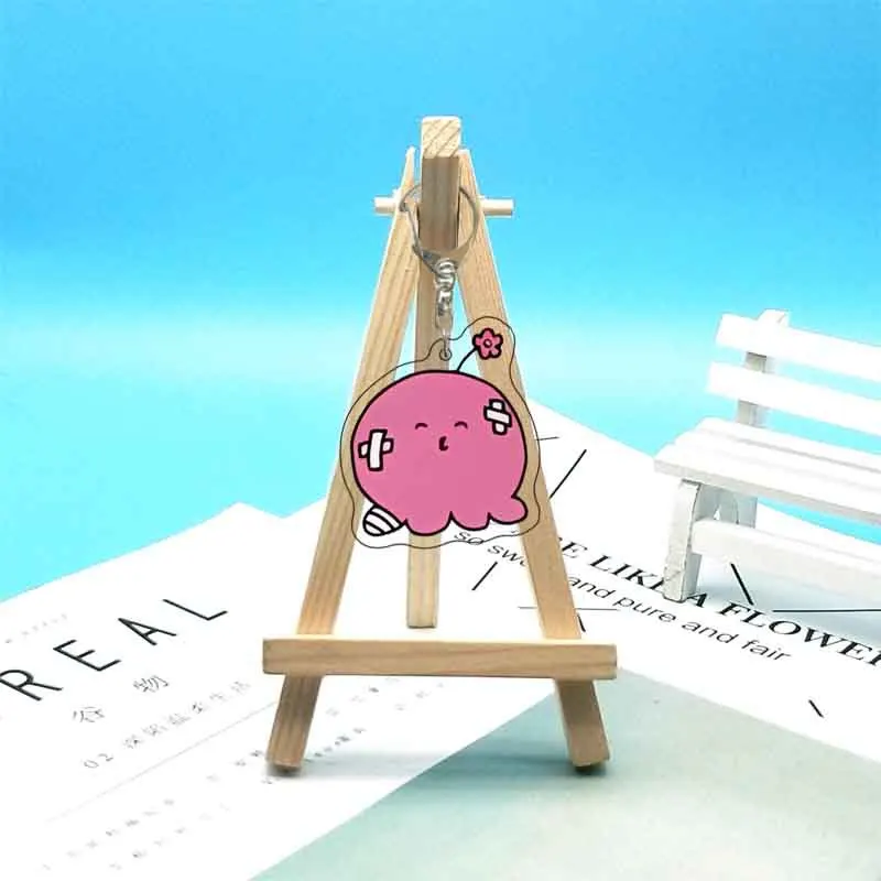 الخطيئة الأصلية لتاكو Pii أنيمي سلسلة مفاتيح مصنوعة من الأكريليك حقيبة Charms قلادة هدية مفتاح سلسلة تذكارية لطيف الإبداعية صديق Kingrings #5