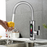 3000W 220V 3sec Instant Tankless Electric Hot & Cold Water Faucet with LED Digital Display Kitchen Fast Heating Tap Water Heater