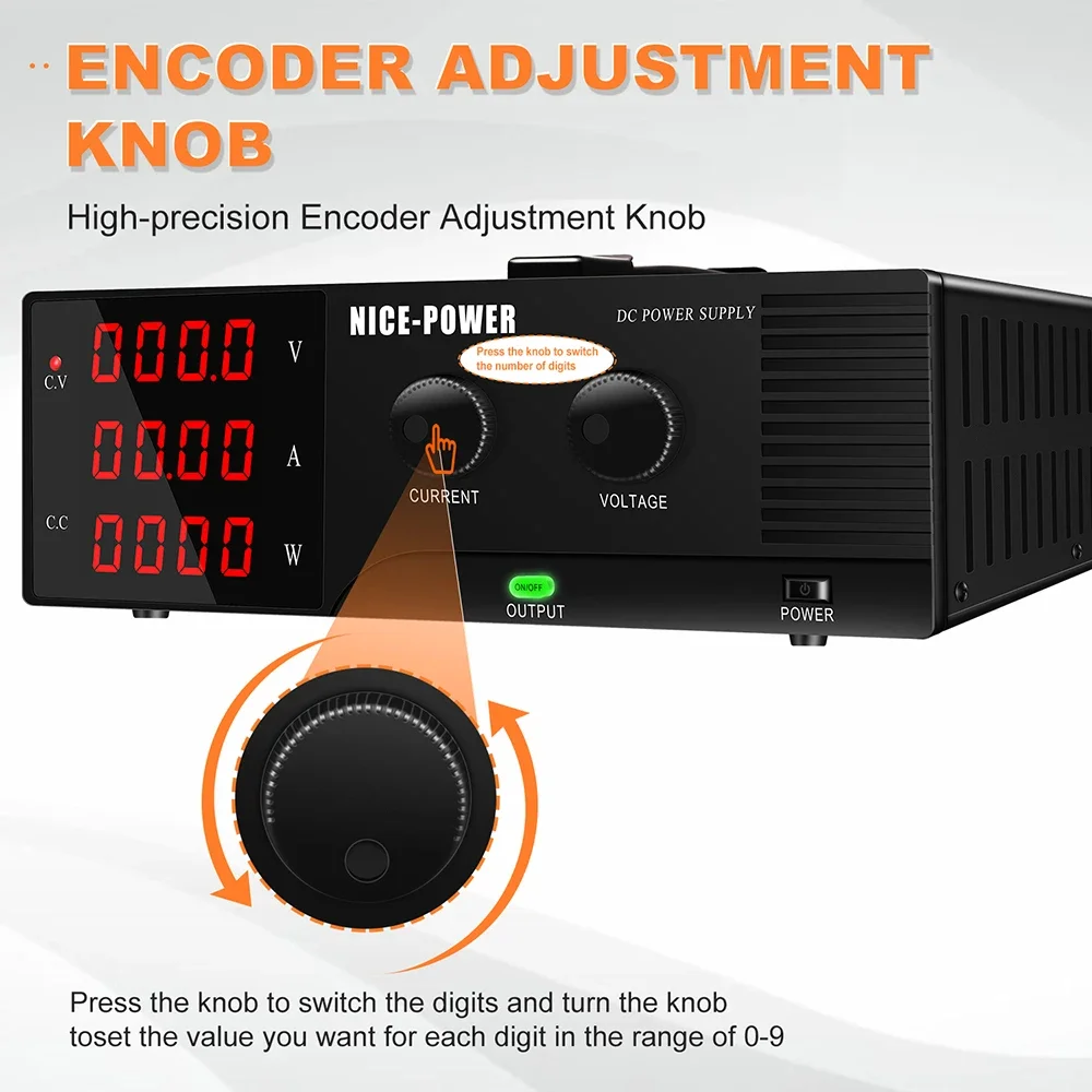 KUAIQU R-SPS10020-232 100V 20A 2000W Ultra High Power Supply Laboratory DC Adjustable Regulated Power Supply RS232/USB Output view 4