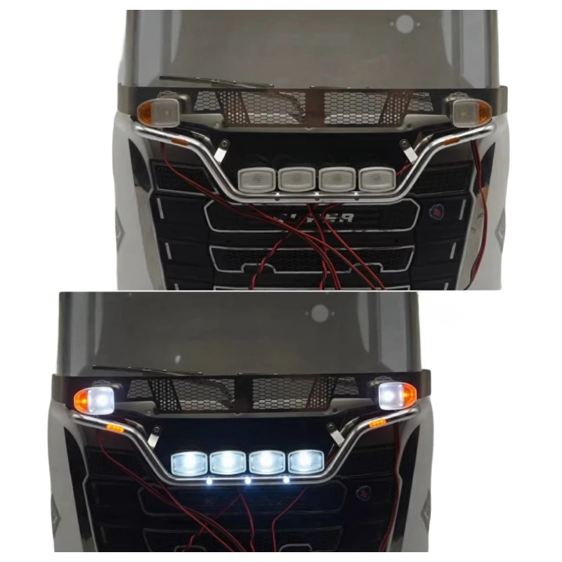 

Middle Grille Spotlight Lamp 1/14 Tamiya Tractor R/C Truck MAN TGX Actros 3363 FH16 750 56360 R620 770S 56368 56371