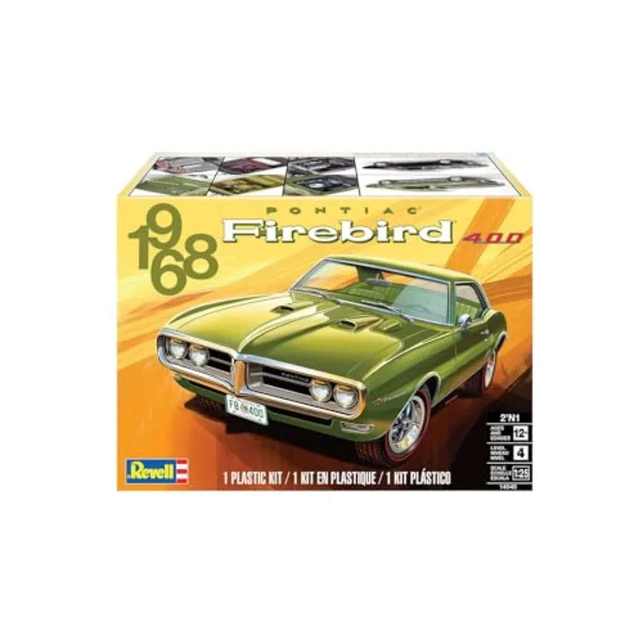 

14545 '68 Pontiac Firebird 2'N1 1:25 Scale 122-Piece Skill Level 4 Model Building Kit