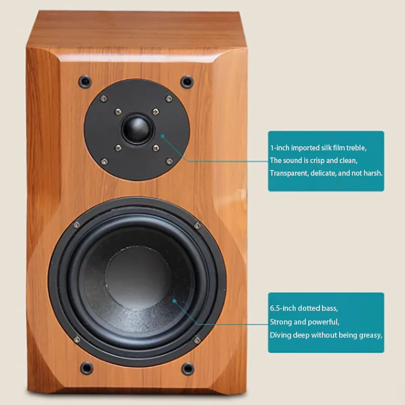 For Amplifier Audio Loudspeakers HIFI Sound Box 6.5 Inch Passive Woofer Speaker 8 Ohm Bookshelf Speakers HIFI Suitable