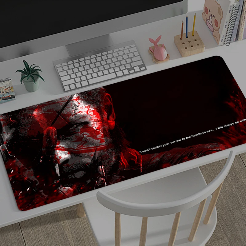 Grote muismat M-metal Gear Solid game player toetsenbord pad antislip kantoor studie bureaumat vloermat onderzetter PC tapijt Muismat