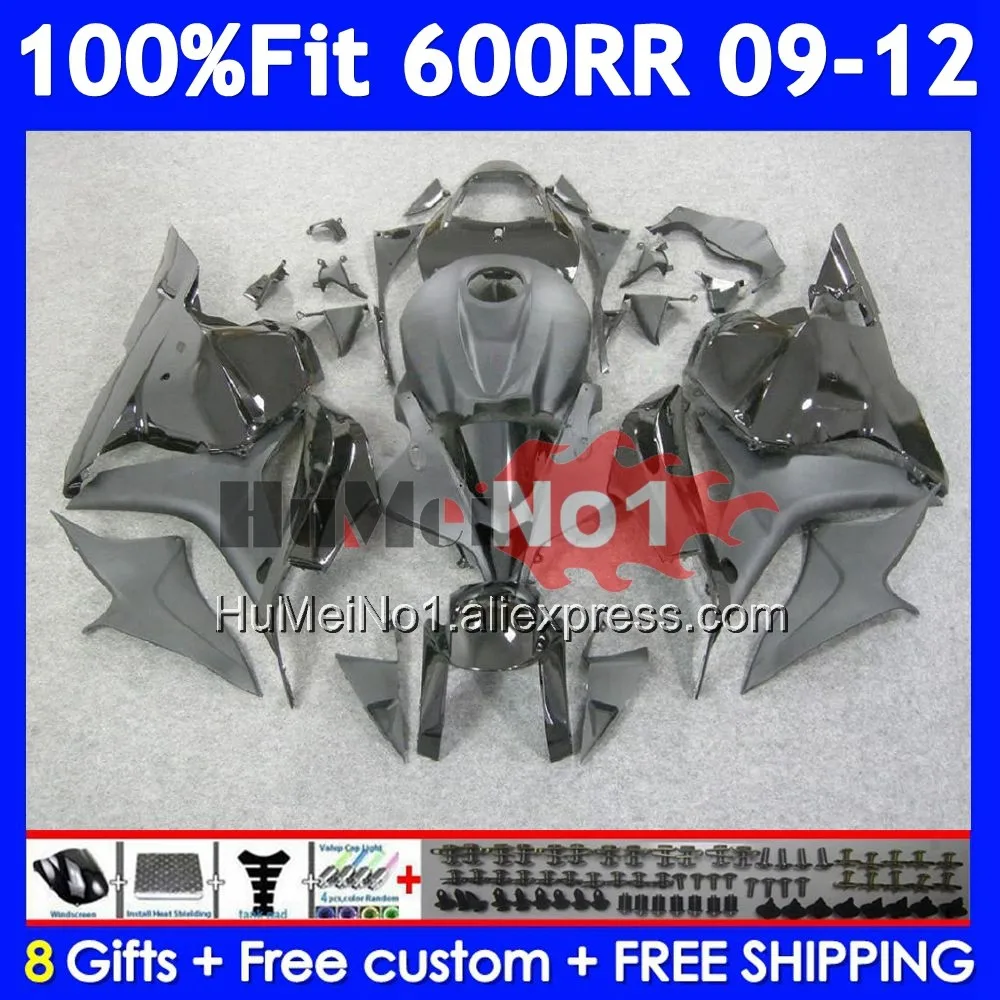 Injection For HONDA CBR600RR CBR 600 RR CC 600RR 600CC Stock black 43No.15 CBR600 RR 2009 2010 2011 2012 F5 09 10 11 12 Fairing