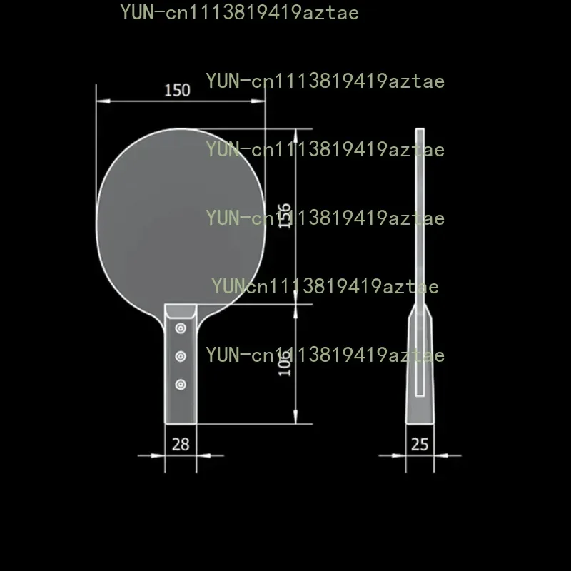 Stainless Steel Table Tennis Paddle - Weighted Training Racket for Strength Building & Fitness