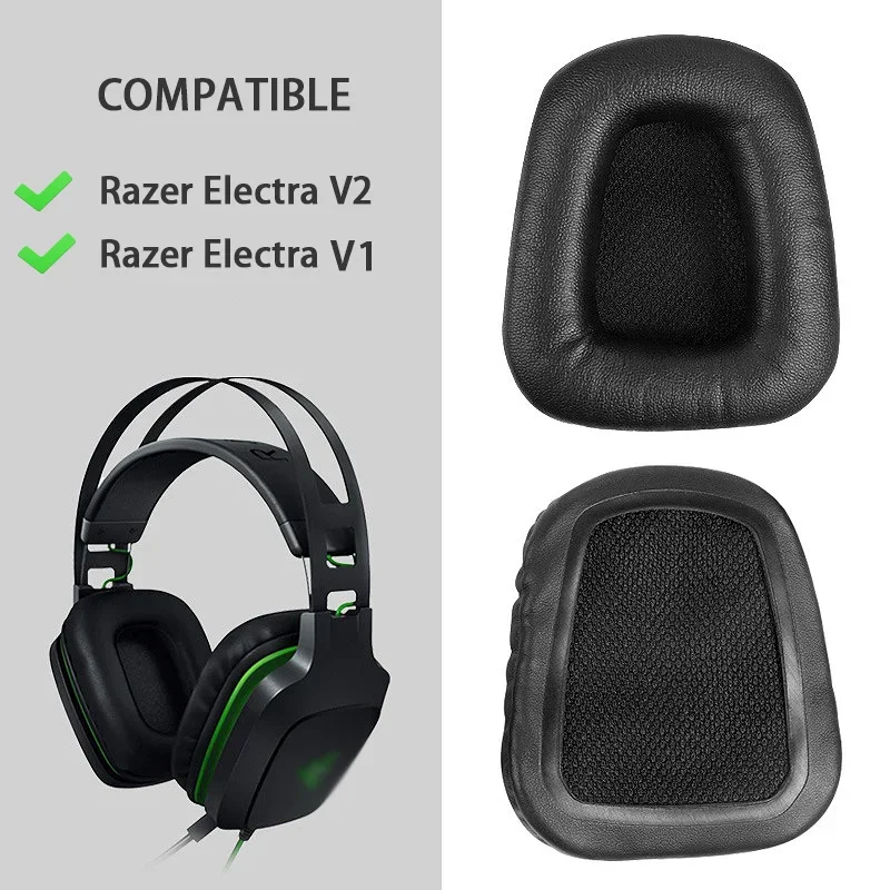 Earpads For Razer Electra Headphone Replacement Ear Pads Electra V1 V2 Earpads Cushion Replacement Parts