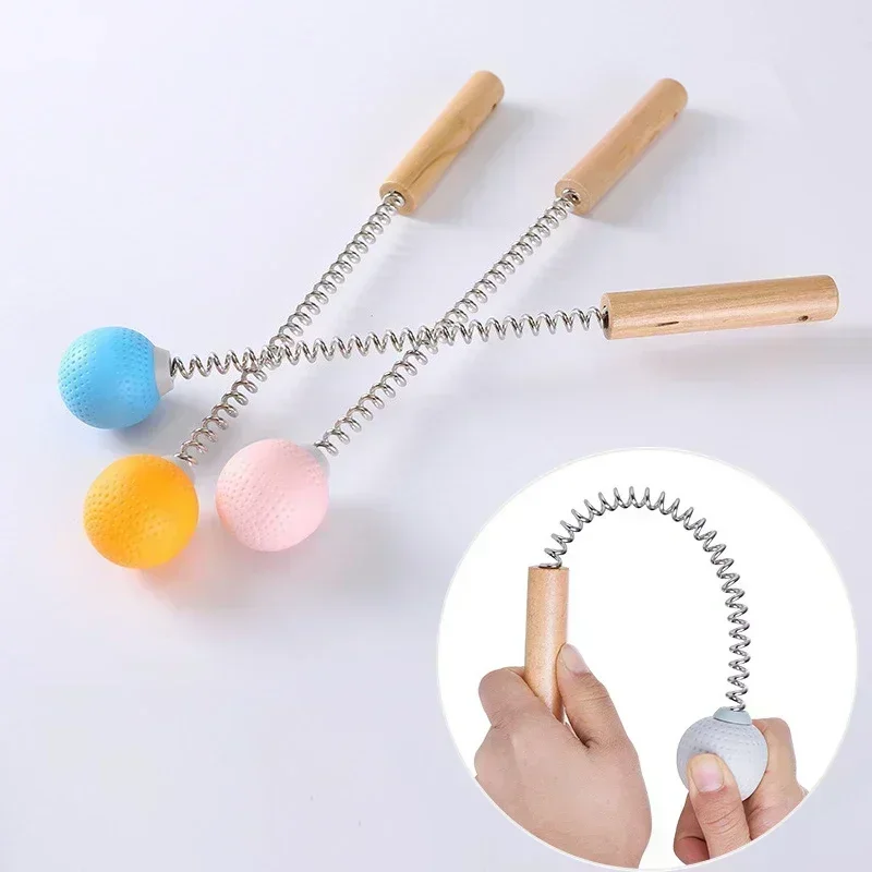 2023 Manual Massage Hammer Stick Ball Body Massager Spring Elastic Knock Shoulder Arm Leg Hip Waist Whole Massage Tool