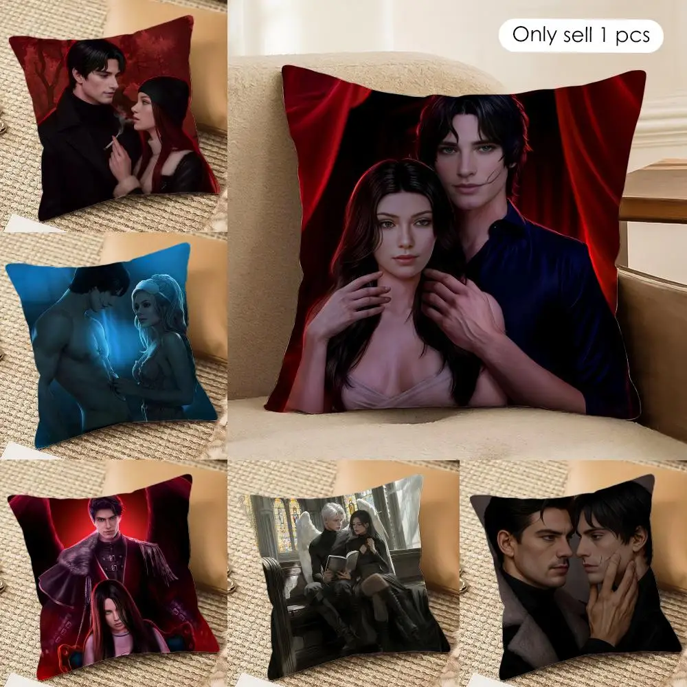 Romance Clubs M-Malbonte Cushion Cover Silky Short Plush Invisible Zipper Dustproof Sofa Pillow Case For Home Decor