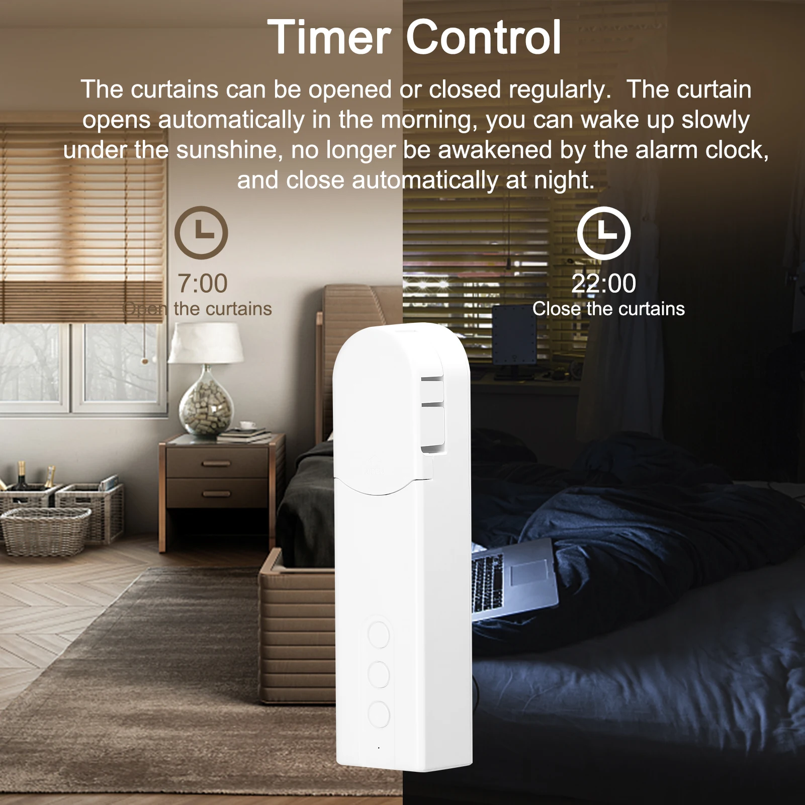 Tuya ZigBee Smart Curtain Controller Electric Roller Blinds Driver Timer No Wiring Pull Bead Curtain Motor For Alexa Google Home