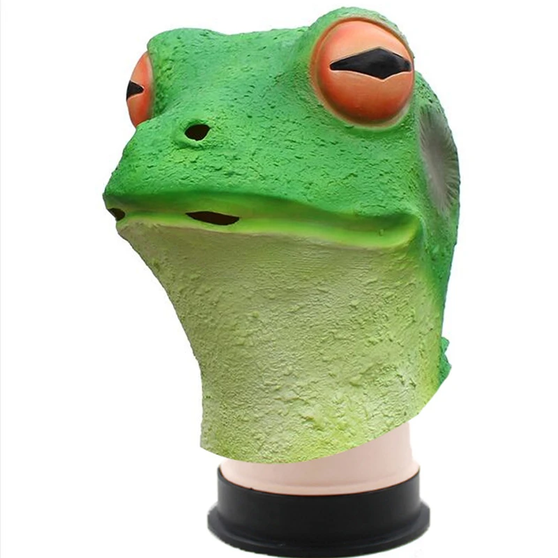 Frog Mask - Latex Animal Full Head Latex Adult Kids Mask