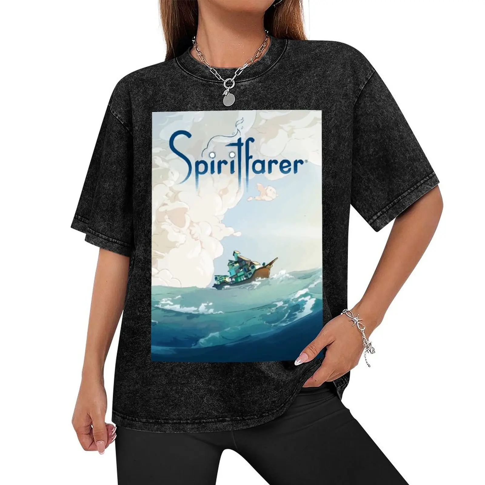 Spiritfarer (Portrait) T-Shirt cotton man t-shirts Personalized t-shirt clothing for men