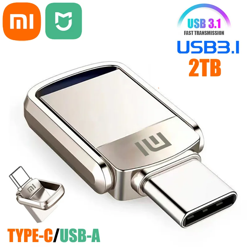 Xiaomi Mijia U Disk 2TB 1TB USB 3.1 interfaccia di tipo C Computer cellulare trasmissione reciproca portatile USB 512GB 256G 128GB