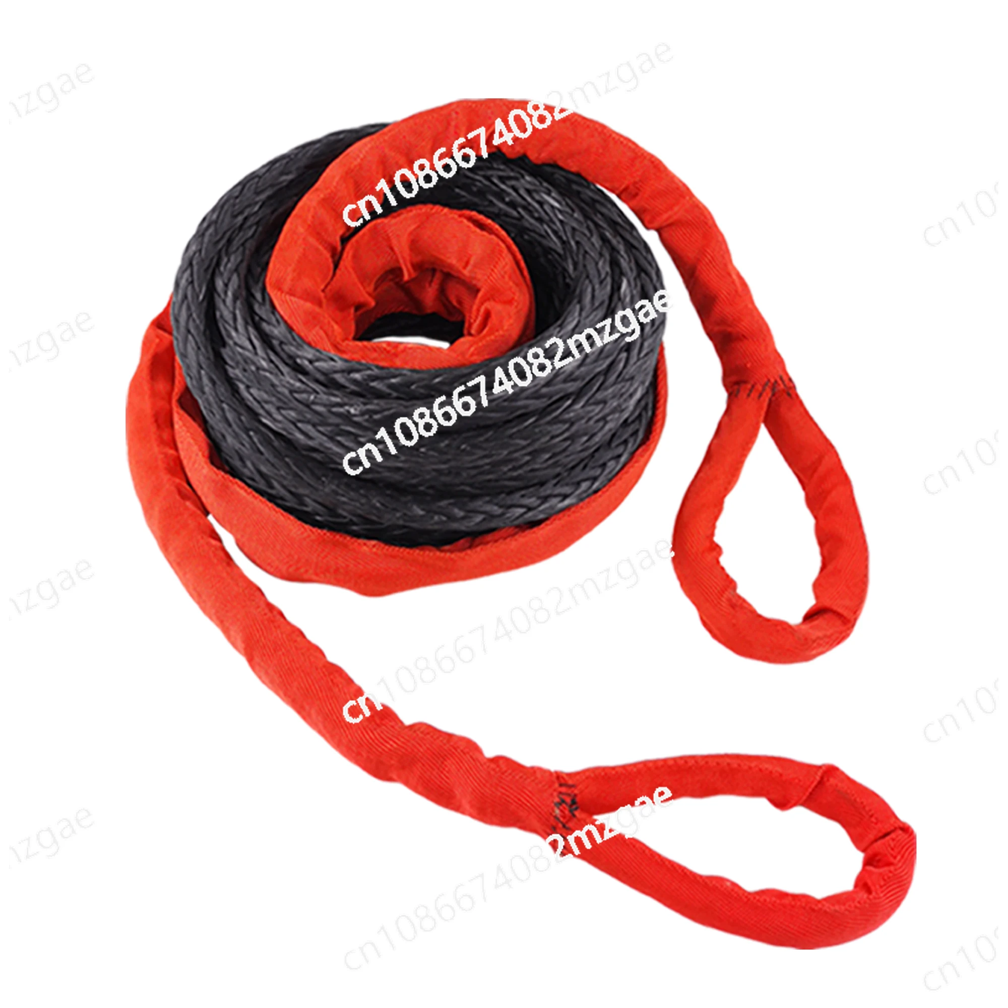 Ultra High Polymer Fiber Trailer Rope Winch Extension Rope Trapped and Rescued 15 Ton Off-road Special Vehicle