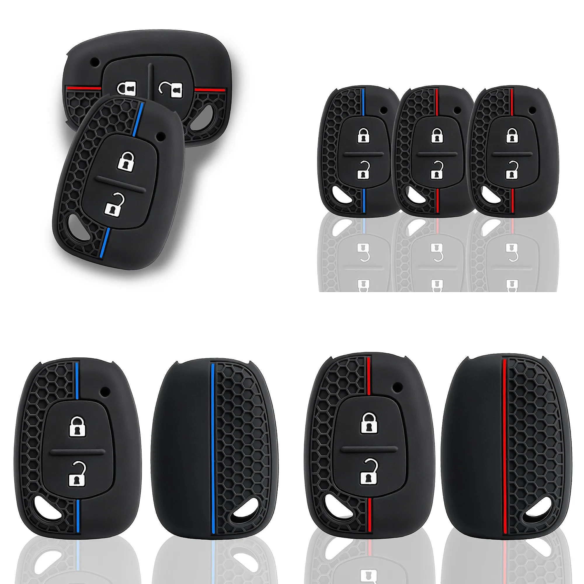 Car Key Fob Cover Silicone For Renault Trafic Kangoo Master Vauxhall Opel Vivaro Auto Key Shell