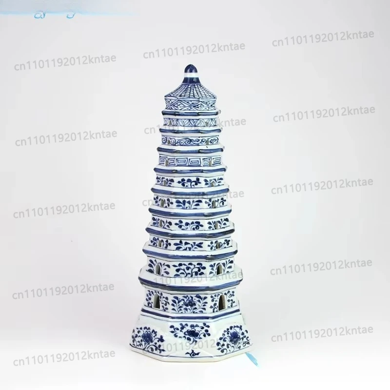 New Item Home Decor Ceramic Pagoda Decorative Porcelain Figurines